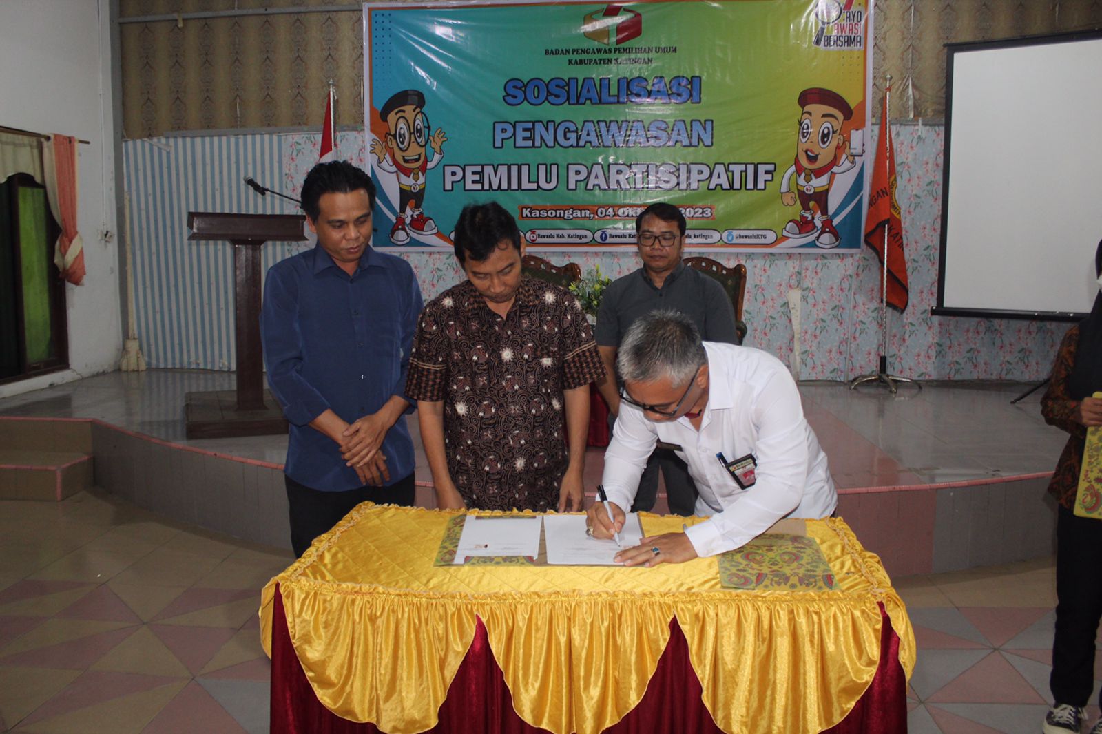 Dukung Pengawasan Partisipatif Bawaslu Katingan Jalin Kerjasama bersama Ormas