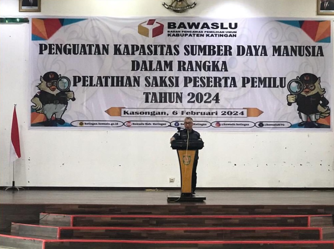 Bawaslu Katingan Gelar Kegiatan Penguatan Kapasitas Sumber Daya Manusia Dalam Rangka Pelatihan Saksi Peserta Pemilu Tahun 2024