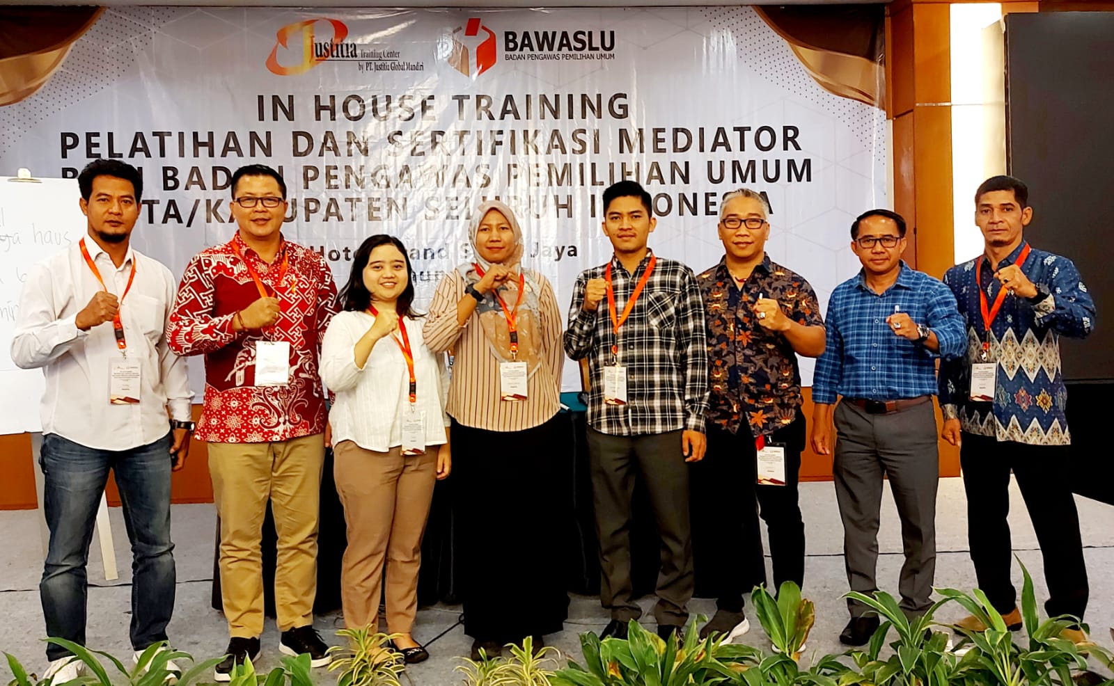 Bawaslu RI menggandeng Justitia Training Center sebagai lembaga pendidikan dan pelatihan hukum berkelanjutan untuk melakukan Pelatihan dan Sertifikasi Mediator