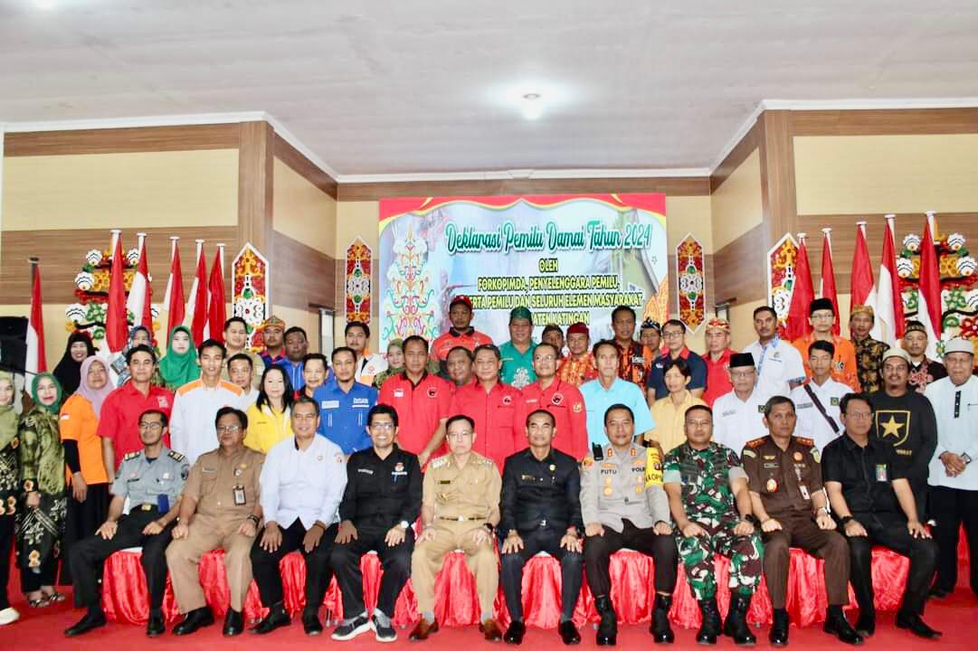 Polres Katingan Deklarasi Pemilu Damai 2024