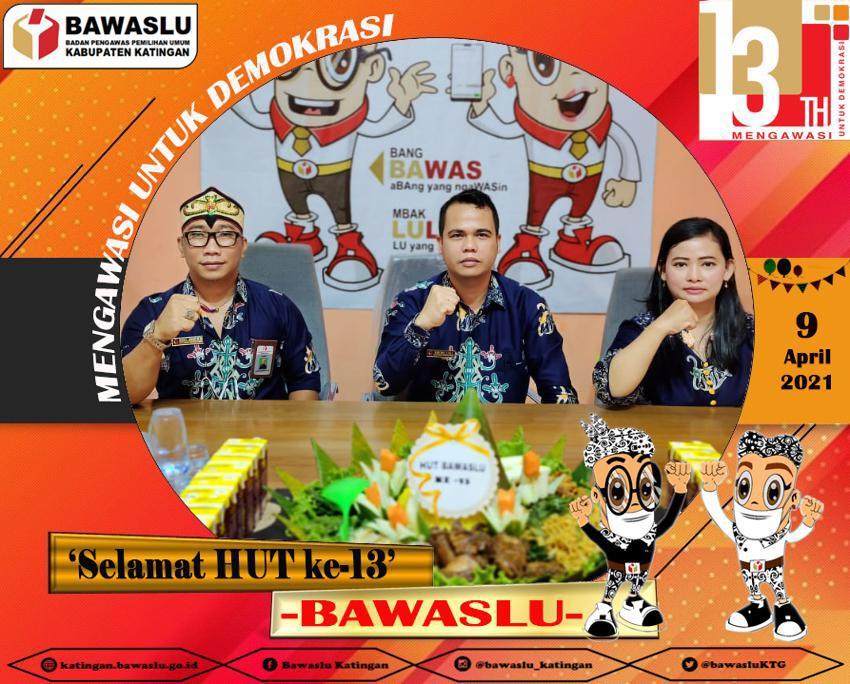 Doa Bersama dan Potong Tumpeng dalam Rangka HUT Ke-13 Bawaslu RI
