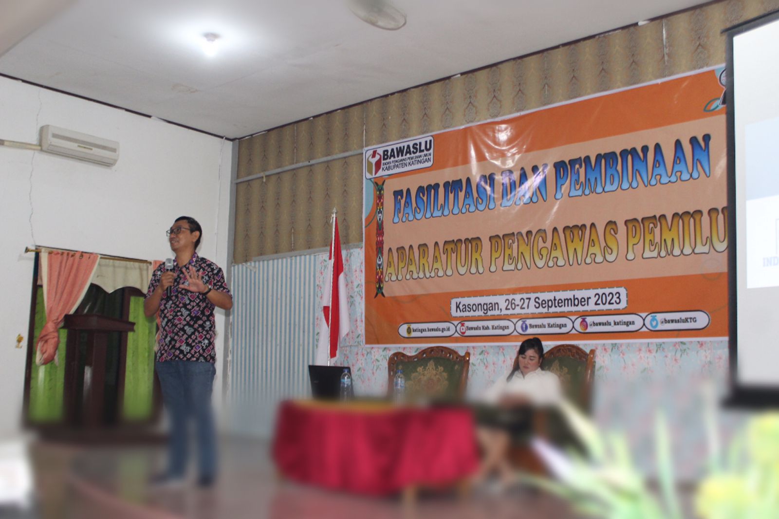 Bawaslu Katingan Menggelar Kegiatan Fasilitasi dan Pembinaan Aparatur Pengawas Pemilu