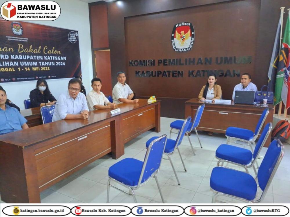 Bawaslu Katingan ikuti Simulasi Pendaftaran Pengajuan Bakal Calon Anggota DPRD Kabupaten Katingan