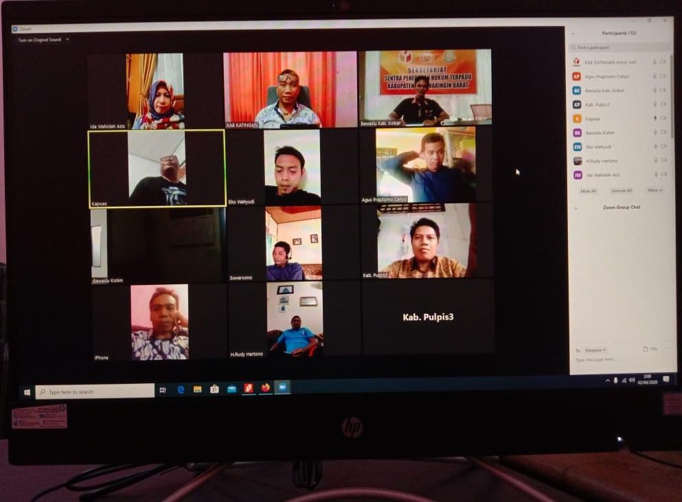 Tahapan Pilkada 2020 ditunda, Bawaslu Kalteng gelar Video Conference