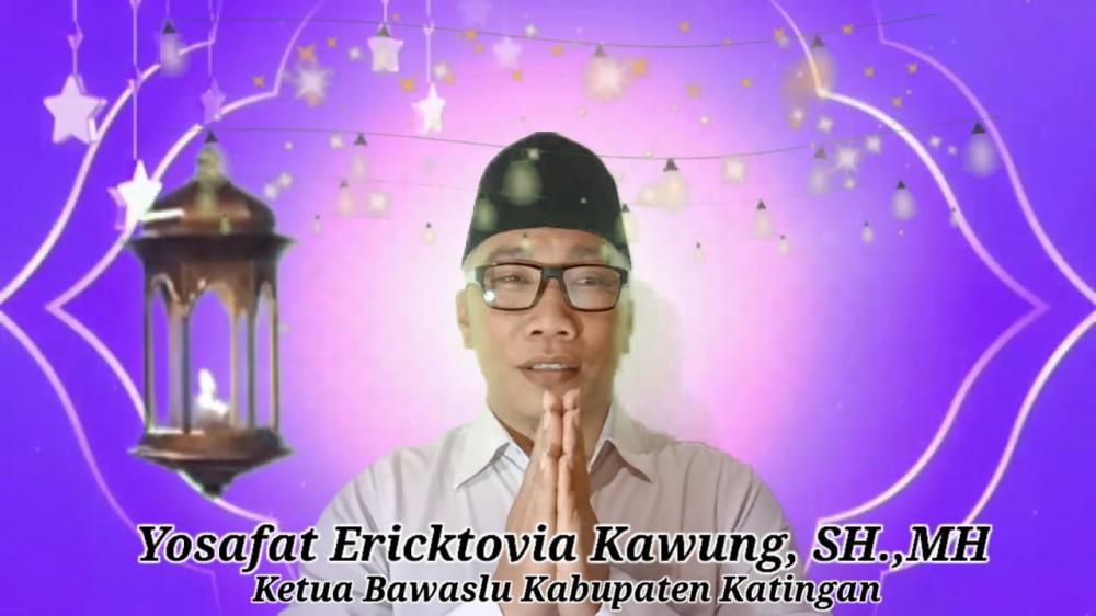 Ketua Bawaslu Katingan menyampaikan ucapan Selamat Hari Raya Idul Fitri 1 Syawal 1441 H