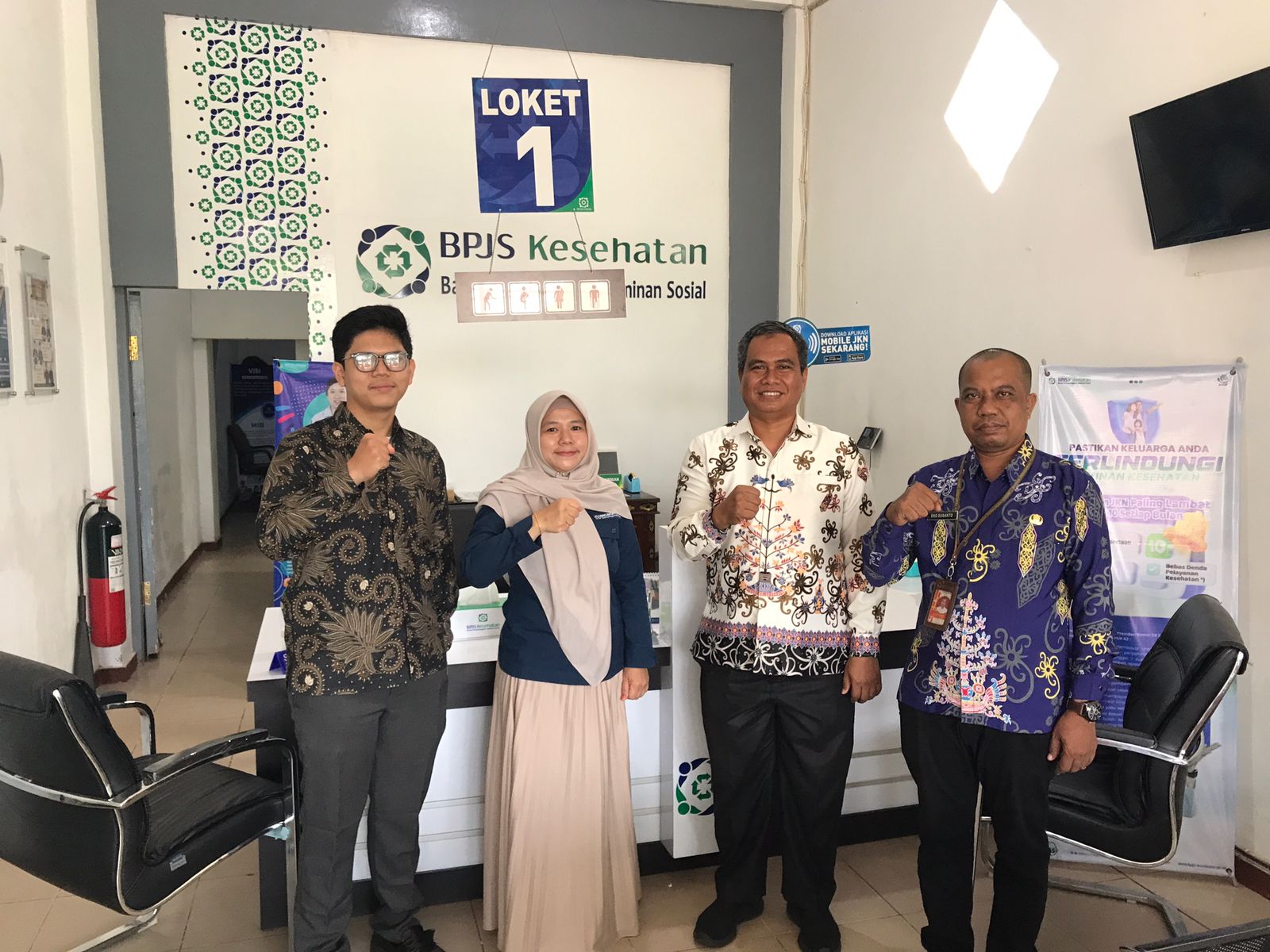 Bawaslu Katingan bersama staf lakukan koordinasi PDPB ke kantor BPJS dan BPS