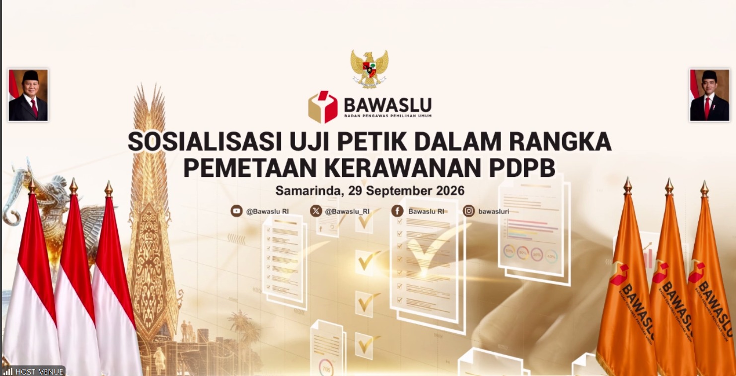 Sosialisasi Uji Petik dalam rangka Pemetaan Kerawanan Pemutakhiran Data Pemilih Berkelanjutan (PDPB)