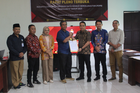 Serah Terima BA Rapat Pleno Penetapan PDPB