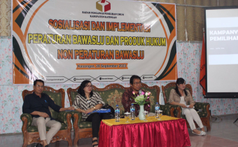 Bawaslu Katingan Gelar Kegiatan Sosialisasi dan Implementasi Peraturan Bawaslu dan Produk Hukum Non Peraturan Bawaslu