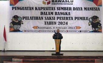 Bawaslu Katingan Gelar Kegiatan Penguatan Kapasitas Sumber Daya Manusia Dalam Rangka Pelatihan Saksi Peserta Pemilu Tahun 2024