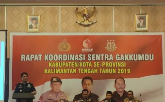 RAPAT KOORDINASI SENTRA GAKKUMDU KABUPATEN/KOTA SE-PROVINSI KALIMANTAN TENGAH TAHUN 2019