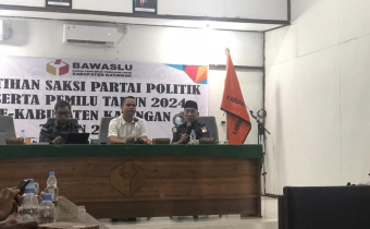 BAWASLU KATINGAN MELAKSANAKAN KEGIATAN PELATIHAN SAKSI PARPOL PESERTA PEMILU TAHUN 2024
