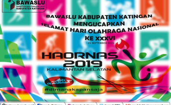 Bawaslu Kabupaten Katingan Melaksanakan Upacara Memperingati Hari Olahraga Nasional (HAORNAS) ke XXXIV 