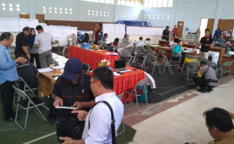 Giat Ketua dan Anggota Bawaslu Kabupaten Katingan dalam Supervisi Pengawasan Hasil Pemungutan dan Penghitungan Suara Pemilu 2019.