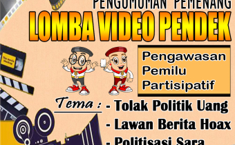 SELAMAT UNTUK PEMENANG LOMBA VIDEO PENDEK BAWASLU KATINGAN