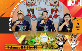 Doa Bersama dan Potong Tumpeng dalam Rangka HUT Ke-13 Bawaslu RI