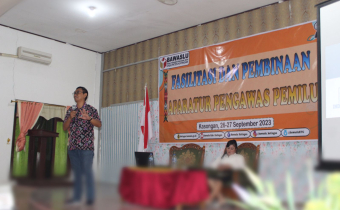 Bawaslu Katingan Menggelar Kegiatan Fasilitasi dan Pembinaan Aparatur Pengawas Pemilu