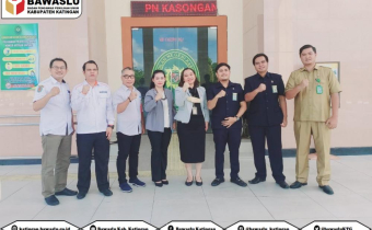 Perkuat sinergitas, Bawaslu Katingan audiensi dengan Pengadilan Negeri Kasongan