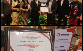 Bawaslu Katingan Raih Penghargaan Promosi dan Sosialisasi JDIH Terbaik