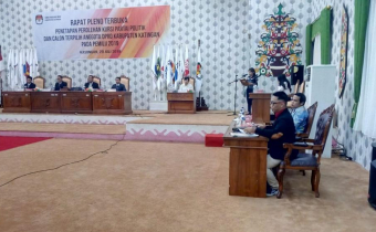 Pengawasan Rapat Pleno Terbuka Penetapan Perolehan Kursi Partai Politik Dan Calon Terpilih Anggota DPRD Kab. Katingan pada pemilu 2019