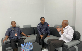 Anggota Bawaslu Katingan, Saat Koordinasi bersama Lapas Kelas II Kasongan